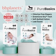 [ALL NEW] Applecrumby PureBasics Baby Diapers Chlorine-Free 12Hour Ultra Absorbent Tape Pull Up/Pant Diapers Diapers