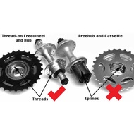 7 Speed/8 Speed/9 Speed 13-32T/13-28T Freewheel Cassette for Freewheel type hub use