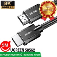 Cáp HDMI 2.1 dài 5m Ugreen 50562 cao cấp Hàng chính hãng - ZAMACO AUDIO