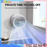 EDON RC Suspended Air Recirculation Fan Desktop Fan E808 Portable Folding Desktop Shaking Head Left&