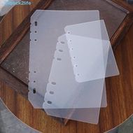 BACK2LIFE Notebook Divider Universal 2Pcs Board Page A5 A6 A7 B5 A4 Transparent Agenda Binder Organi