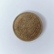 Koin 20 Kroner Denmarks 1991 / 1990, Uang lama Denmark