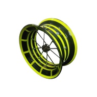 BLADU KITE LINE/ KITE LINE FISHING LINE. STABILLO YELLOW - BLACK. DIAMETER 4 IN.