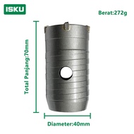ISKU mata bor hole saw lubang tembok beton/hollow core saw beton/pelubang beton tembok pipa drill bi