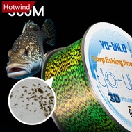 HOTWIND 1Roll 300M 3D Invisible Spotted Fishing Line Strong Tensile Strength And Wear-Resistant Fish