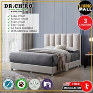 Living Mall Cecer Dr.Chiro Divan Bed Frame Pet Friendly Scratch-proof Fabric - With Mattress Add On