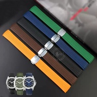 Soft Rubber Watch Band Aquanaut Fits For Patek Philippe Silicone 5164A 5167A 5168A 21mm Folding Buck