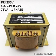 Chassis Mounting Power Transformer Adaptor 230V 24v-0-24v 75VA Single Phase