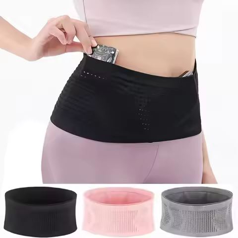 Seamless Invisible Running Waist Belt Bag Gym Bags Lightweight Invisible Mobile Phone Bags Portable 