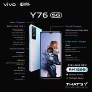 vivo Y76 5G x Mobile Legends (8GB + 4GB Extended RAM+128 GB ) 2 year Warranty