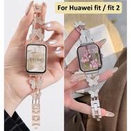 Luxurious Butterfly Diamond Watchband For Huawei Watch Fit 2 Strap Wristband Huawei Fit Strap Replac
