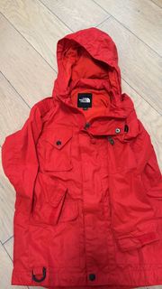 童裝The North Face 防風紅色外套size:110