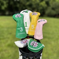 ☘️ readystock ☘️ club protection set golf accessory bundle golf head cover Master Flower Golf Club S
