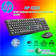 HP CS10 2.4G WIRELESS MULTIMEDIA KEYBOARD AND MOUSE COMBO SET WITH 104 KEYBOARD AND 1600 DPI MOUSE F