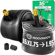 MOOVMOOV Inner Tube 16 x 1.75/16 x 1.95 with Straight AV Valve 33 mm | For Bicycles, Wheels, Pushcha