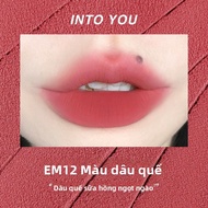 Son Môi into YOU Velvet Lip Mud 342 Son Bóng Mờ Màu Nude Son Môi Che Khuyết Điểm Son Môi Dạng Bột Dạ