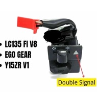 HANDLE SWITCH KIRI DOUBLE SIGNAL HORN SUIS LC V8 / EGO GEAR / EZ115 / Y15 v1 / LC135 V8 PNP SAHAJA