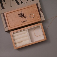 客製化 木質飾品盒 刻圖刻字 送禮 禮物 飾品 收納盒 珠寶盒 小木