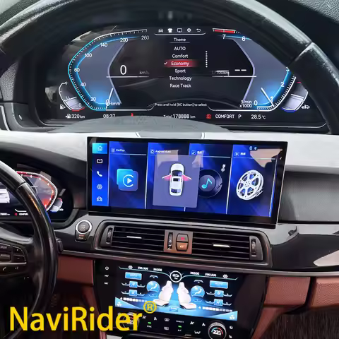 For BMW 5Series X5 F15 F10 15.8" Android Touch Screen Carplay Navigation Video Player + AC Climate P