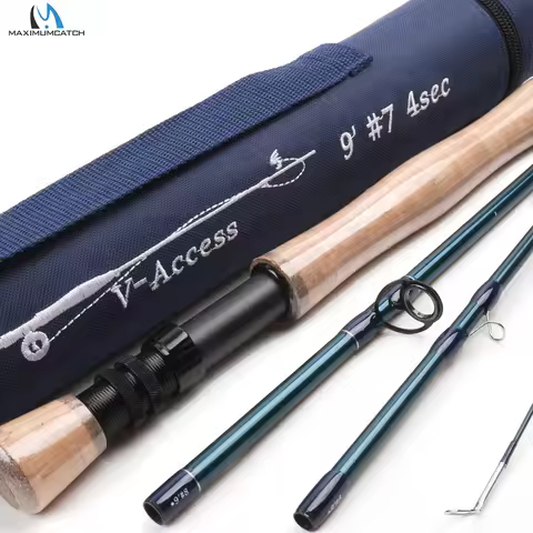 Maximumcatch V-access 3/4/5/6/7/8/9/10wt Fly Fishing Rod 8ft-9ft Carbon fiber Fast Action Fly Rod