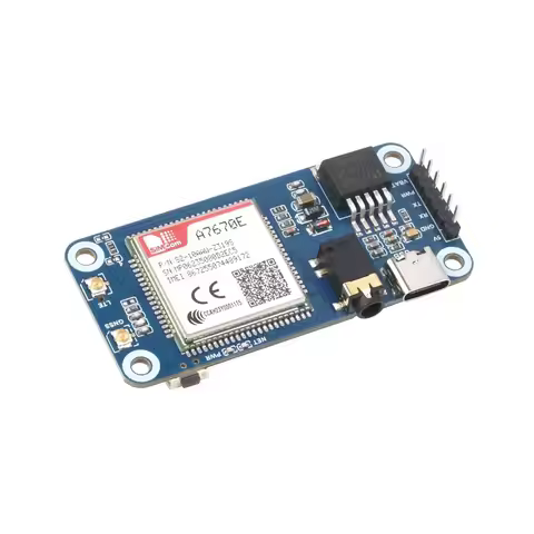 Cat-1/GSM/GPRS/GNSS HAT for Raspberry Pi, Based On A7670E module, LTE Cat-1 / 2G support, GNSS posit