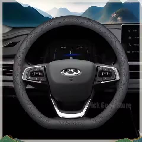 Leather Car Steering Wheel Cover For Chery Tiggo 8 5X Series Arrizo GX EQ7 Chery Tiggo 7 Pro 5 pro O