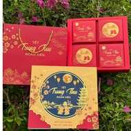 [GIVE A CHILD BOX] Mid-Autumn Festival box containing 4 cakes made of thick and tough i300 material 