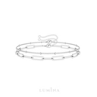 Lumina Jewels - BRIELLE Double Layer Paper Clip Bracelet (Get 2 Bracelets) Titanium Stainless Steel