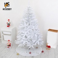 KOZEEY 3 Ft Artificial Christmas Tree Holiday Decoration White PVC Lifelike for Home