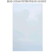 Ikad Keramik Dinding Lantai 25x40cm White Putih gloss