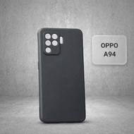 Oppo A94 plain black case | Oppo flexible phone case provides comprehensive phone camera protection