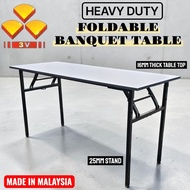 KT WARE 2x4 feet 2.5x4 feet 3V  Foldable Wood Top Banquet Table/ Folding Banquet Table  Meja Banquet