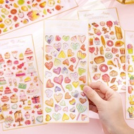 Sweetheart Cake Crystal Epoxy Sticker Stationery Flakes Scrapbooking DIY Decorative Stickers