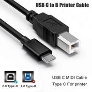 Type-c Printer Data Cable USB C to B Printer Cable Scanner MIDI Cable Printer Data Cable USB C to US