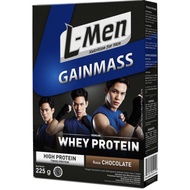Lmen Gain mass 225 gr Whey Protein Rasa Cokelat Chocolate Coklat