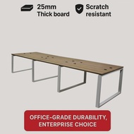 Cluster of 6 (Metal O Leg) Minimalist 6 Seater Workstation Office Table Kazen KO4-1
