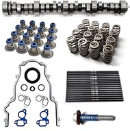 Sloppy Stage 3 Camshaft Kit With Springs Pushrods Lifters Set Compatible with 1997-2013 Chevrolet GM