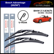 BMW Z3 [E36/37] Year 03.1995-09.2002 Bosch Advantage Windshield Wiper Set (20/20)