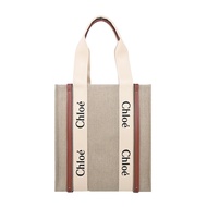 Chloe Woody tote bag 新款帆布直立托特包（焦糖咖色）_廠商直送