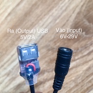 5V USB voltage converter jack
