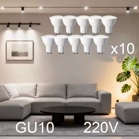 10PCS GU10 LED Spotlight Bulb 5W 6W 7W 8W 9W GU10 AC 100V 220V Replace 30W 40W 50W Halogen Lamp for