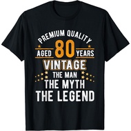 Vintage Man Myth Legend 80 Yrs 80Th Birthday Gift Unisex T-Shirt