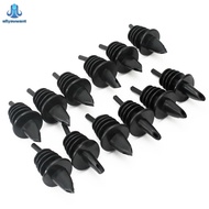 12 Pcs New Plastic Liquor Spirit Pourer Free Flow Wine Bottle Pour Spout Stopper