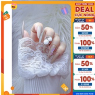 [Designed Nails] set Of 24 Artificial Nails + Glue