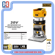 DEWALT 20V BRUSHLESS ROUTER WITH FIXED BASE 8MM  (DCW600N-XJ) - BARE