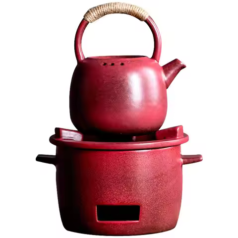 Hawthorn Red Tea Warmer Holder Candle Warmer Lamp Alcohol Burner Stove Kettle Stand Baked Milk Jar C