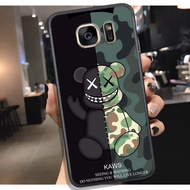 Samsung S6 - S6E - S7 - S7E - C9 PRO - A9 PRO Case, Super cool Bear Brick Print.