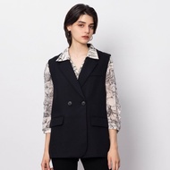 【Icare】後斜蓋長版背心西裝外套(F) | 女背心外套 長版西裝外套