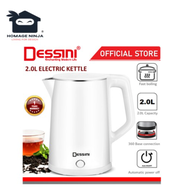 🔥PROMOTION🔥 DESSINI ITALY Stainless Steel Electric Kettle Automatic Cut Off Boiler Jug Teapot Cerek (2.0L)