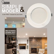 Ledeon Y913 Recessed LED Downlight 12W 18W 24W 4" 6" 8"  Slim Panel